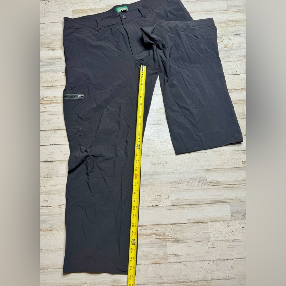 L.L Bean Pants Mens Sz 38x29 Black Nylon Cresta Hiking Water Resistant - Picture 6 of 10